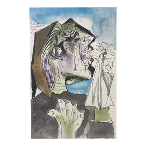 Pablo Picasso "Weeping Woman" Original 1946 Lithograph