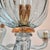 1980s Light Blue Murano Glass Chandelier, Mid Century Modern For Sale - Image 10 of 14