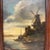 Antique oil painting: Dutch School landscape painting from the 19th century with a later faux burl painted wood frame,...