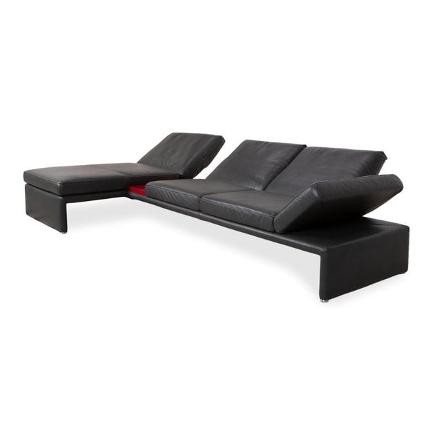 Raoul Corner Sofa in Anthracite Leather from Koinor For Sale - Image 6 of 18