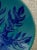 Ceramic Vintage Blue Leaf Studio Pottery Bowl For Sale - Image 7 of 9