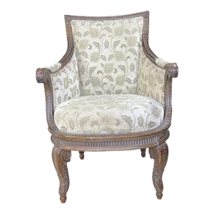 1990s Carved French Style Armchair