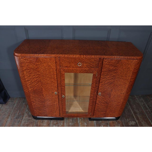 French Art Deco Burr Thuya Display Sideboard, 1925 For Sale - Image 10 of 16