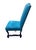 French Set of 8 Designmaster “Strasbourg” French Carved Dining Chairs in Peacock Blue For Sale - Image 3 of 9