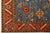 8 X 14 Contemporary Serapi-Style Blue Wool Rug Featuring a Floral Design For Sale - Image 10 of 10