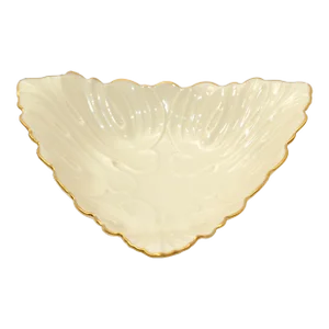 Vintage Lenox America Triangle Bowl, Catchall with Vide Poche 24k Gold Trim