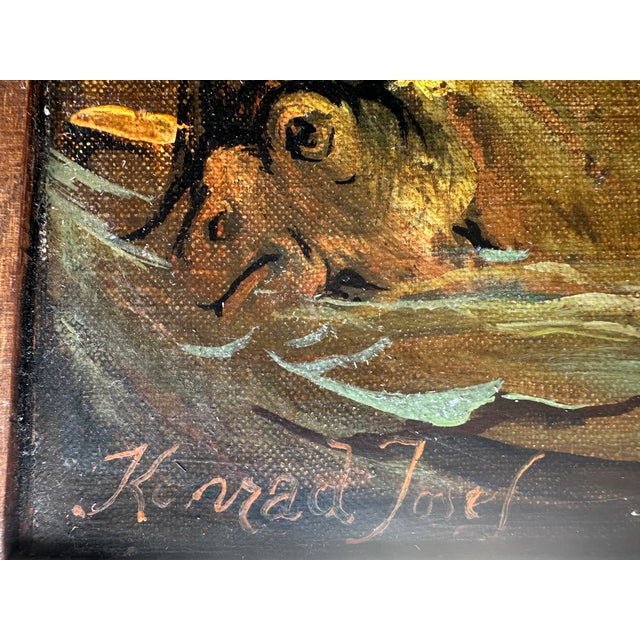 Konrad Josef Müller, Religious Triptych, 1950s, Painting on Wood For Sale - Image 6 of 13