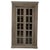 Antique White Eclectic Hand Carved Farmhouse Style Armoire With Glass Panel Doors | 82 Inch and 2 Door Tall Armoire | Unique Display Cabinet For Sale - Image 8 of 8