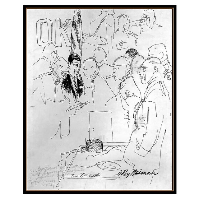 Message us to inquire about custom framing options! (Included for free with every purchase) The drawing is of impressive...