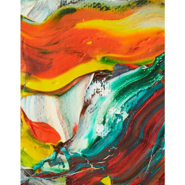 Abstract "Hello, Are You Looking for More Coffee? / Colourscape 92" Original Abstract Oil Painting by Simon Findlay For Sale - Image 3 of 9