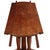 featuring a thick shaped slab top raised on four substantial turned legs joined by a long medial stretcher. Executed in...