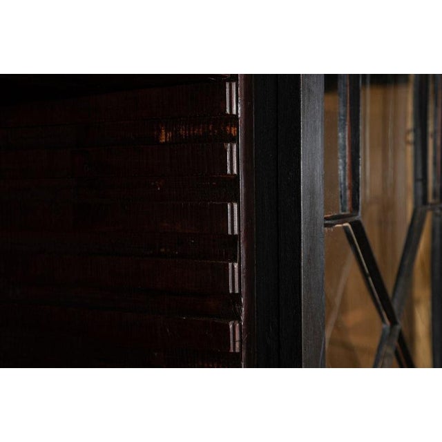 19th Century English Monumental Ebonised Mahogany Bookcase For Sale - Image 16 of 18