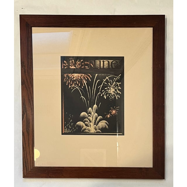 Wood Art Deco Fortune Magazine Cover July 1936 - Framed For Sale - Image 7 of 7