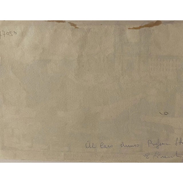 Fontana nella Piazza della Trinità de Monti is an original black and white etching on paper, realized by Anonymous Artist...