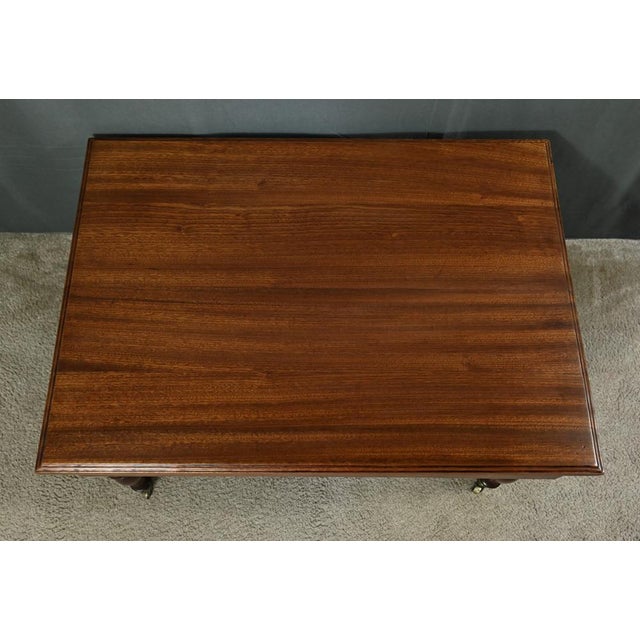 Louis Philippe Style Rolling Coffee Table in Mahogany, Late 19th Century For Sale - Image 4 of 13