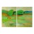 1980s “Trees” Abstract Acrylic Landscape Diptych by Harry Hilson For Sale