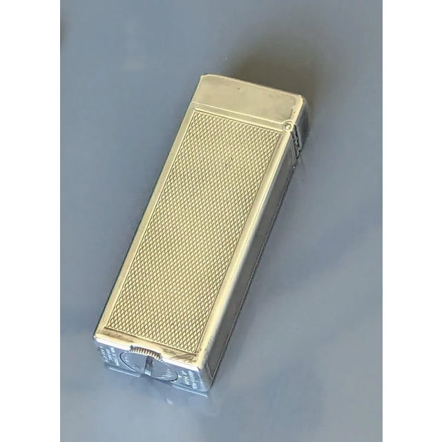 1940s 40's Dunhill Palladium Plated Classic Rollerlite For Sale - Image 5 of 5