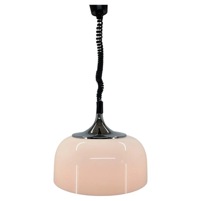 Mid-Century White Pendant attributed to Guzzini for Meblo, Italy, 1970s For Sale - Image 12 of 12