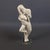 Vintage Ceramic Sculpture of Couple in Love with Glass Base, 1970s For Sale - Image 16 of 16