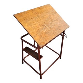 Adjustable Drawing Table, 1950s For Sale