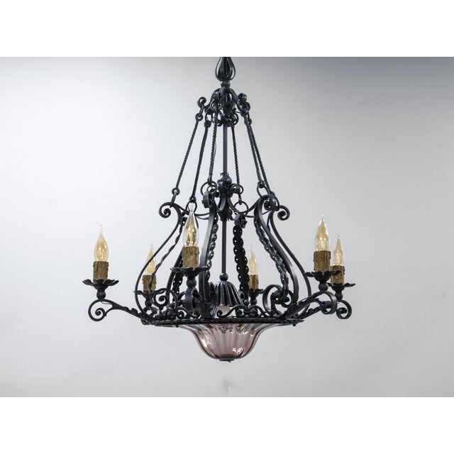 Liberty Chandelier by Alessandro Mazzucotelli, 1890s For Sale - Image 7 of 16