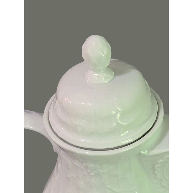 Ceramic Vintage Rosenthal Germany White Porcelain Classic Rose Coffee Pot For Sale - Image 7 of 11