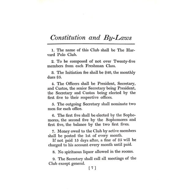 Paper "Harvard Polo Club 1883-1905" For Sale - Image 7 of 9