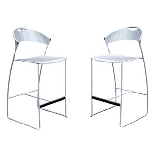 Baleri Italia 'Juliette Barstools' by Juliette Hannes Wettstein - A Pair For Sale