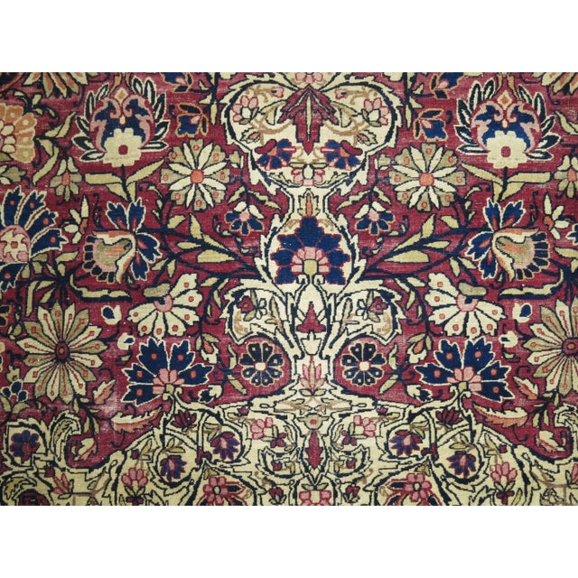 19th Century Antique Zabihi Collection Large Lavar Kirmanshah Rug For Sale - Image 12 of 12
