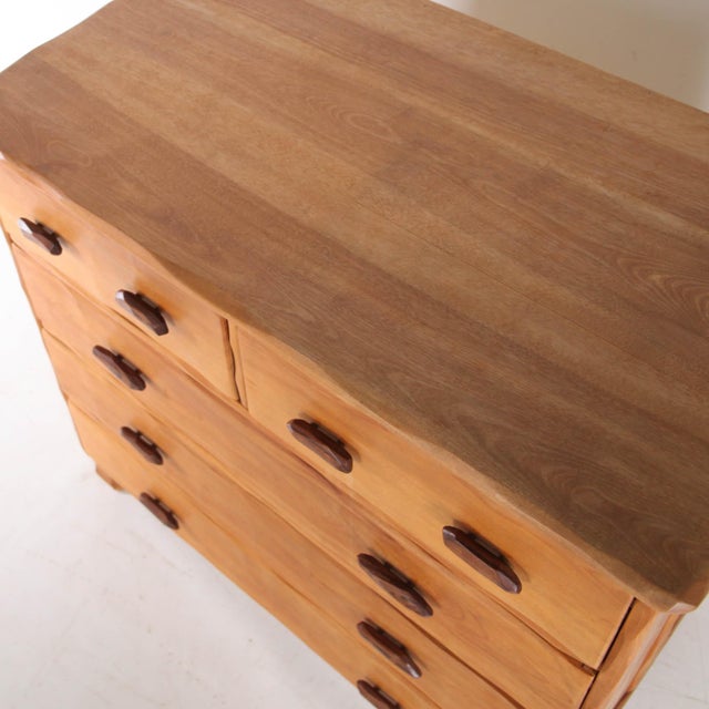 Chest of Drawers in Elm, 1980s For Sale - Image 13 of 16