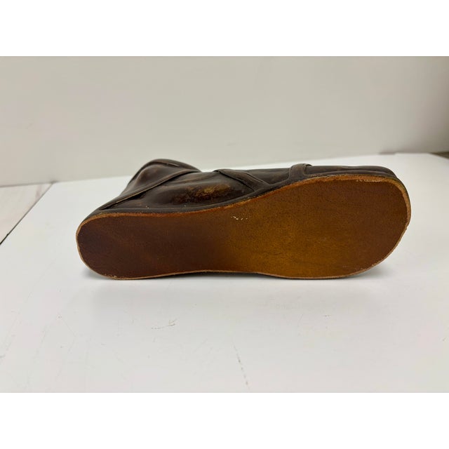 Metal Vintage Bronze Sandaled Foot of a Roman or Greek Antiquity For Sale - Image 7 of 7