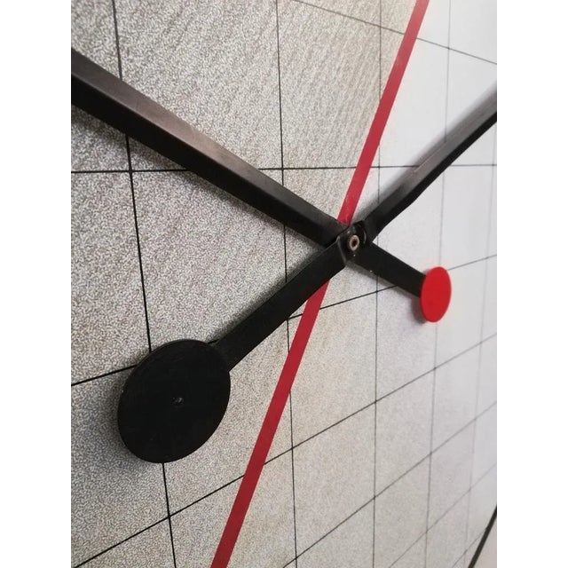 Postmodern Large Postmodern Morphos Clock by Kurt B. Del Banco for Acerbis For Sale - Image 3 of 10