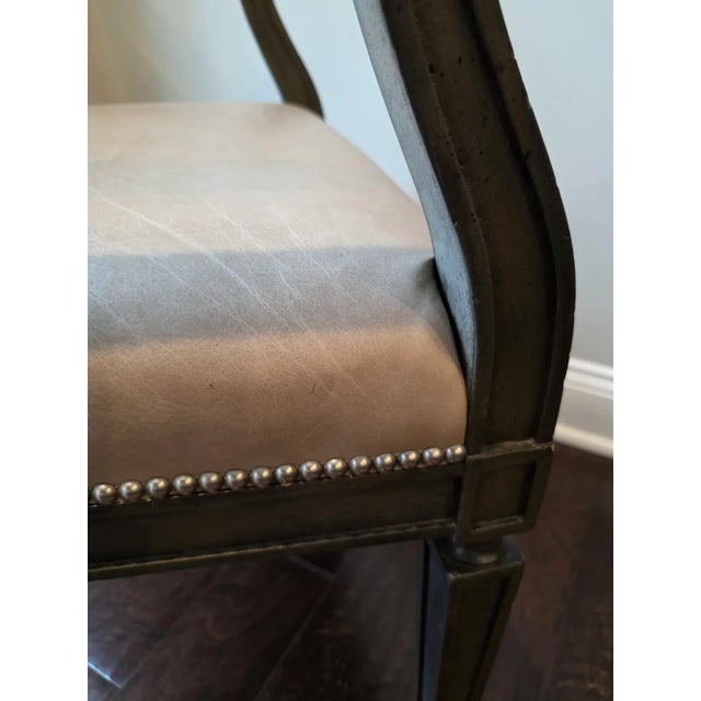 Wood Beautiful Set of 6 Custom Dining Chairs For Sale - Image 7 of 9