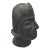 1980s Original Sculptured Clay Bust of a Man For Sale