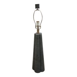 Regina Andrew Gray Leather Shagreen Lamp For Sale