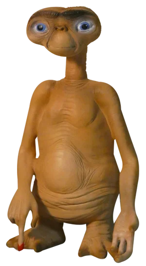 E.T. big Three-Dimensional Statue in Resin and Enamel, 1990s