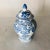 90's Chinese Blue & White Porcelain Lidded Ginger Jar For Sale - Image 4 of 7