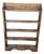 Vintage Rustic Pine Shallow Bookcase With Scalloped Detail For Sale