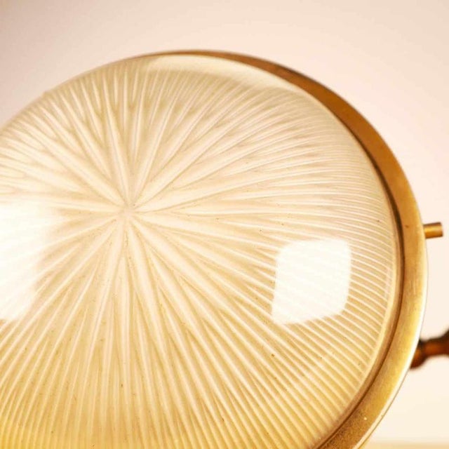 Adjustable Brass and Glass Wall Lamps attributed to Sergio Mazza for Artemide, 1960s, Set of 2 For Sale - Image 3 of 13