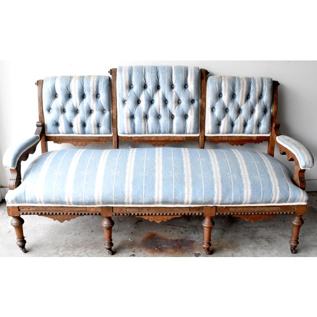 Antique Victorian Eastlake Settee Chairish