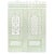 Contemporary Schumacher x Marie-Anne Oudejans Bamboo Trellis Panel A in Green For Sale - Image 3 of 4
