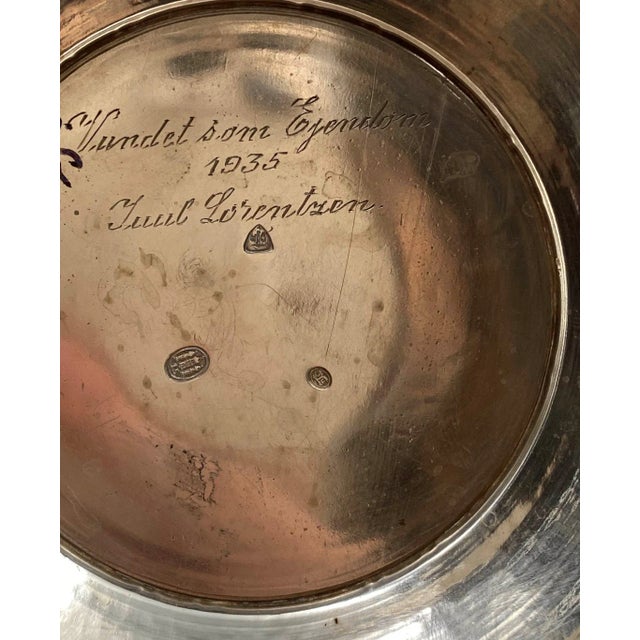 Danish C. Heise Silver Hand Hammered Vase For Sale In New York - Image 6 of 7