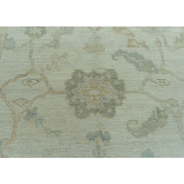 Turkish Turkish Oushak Rug 5'2" x 7'1" #19278 For Sale - Image 3 of 8