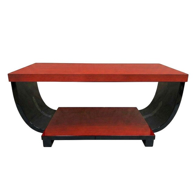 Wood 1930s Two-Tone Art Deco Side & Coffee Tables Pair Attributed to Gilbert Rohde for Brown Saltman For Sale - Image 7 of 11