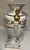 Late 20th Century Vintage Neoclassical Campana Porcelain Gold & White Figural Urn For Sale - Image 5 of 11