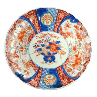 Big Imari Handpainted Japan Dish, 1890s For Sale
