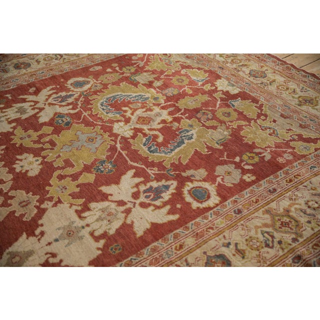 Red Antique Mahal Carpet - 7'8" x 10'4" For Sale - Image 8 of 18