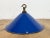 Industrial Blue Enamel Factory Pendant Lamp, 1950s For Sale - Image 10 of 17