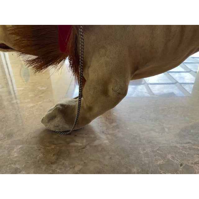 Large 21” French Paper Mache Growler Bulldog- Very Good Condition- For Sale - Image 9 of 10