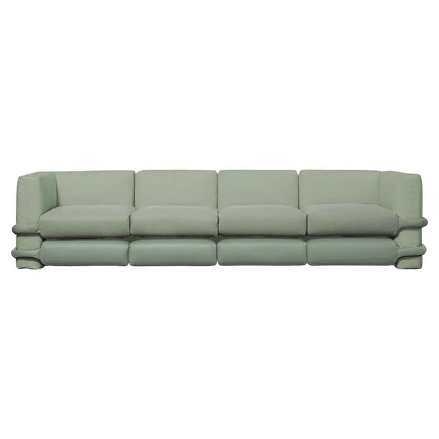Pillow Four-Seater Sofa in Leather by Muller Van Severen for BD Barcelona For Sale - Image 14 of 14
